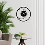 Wallity Circle 15 Reloj de Pared Decorativo de Metal Negro